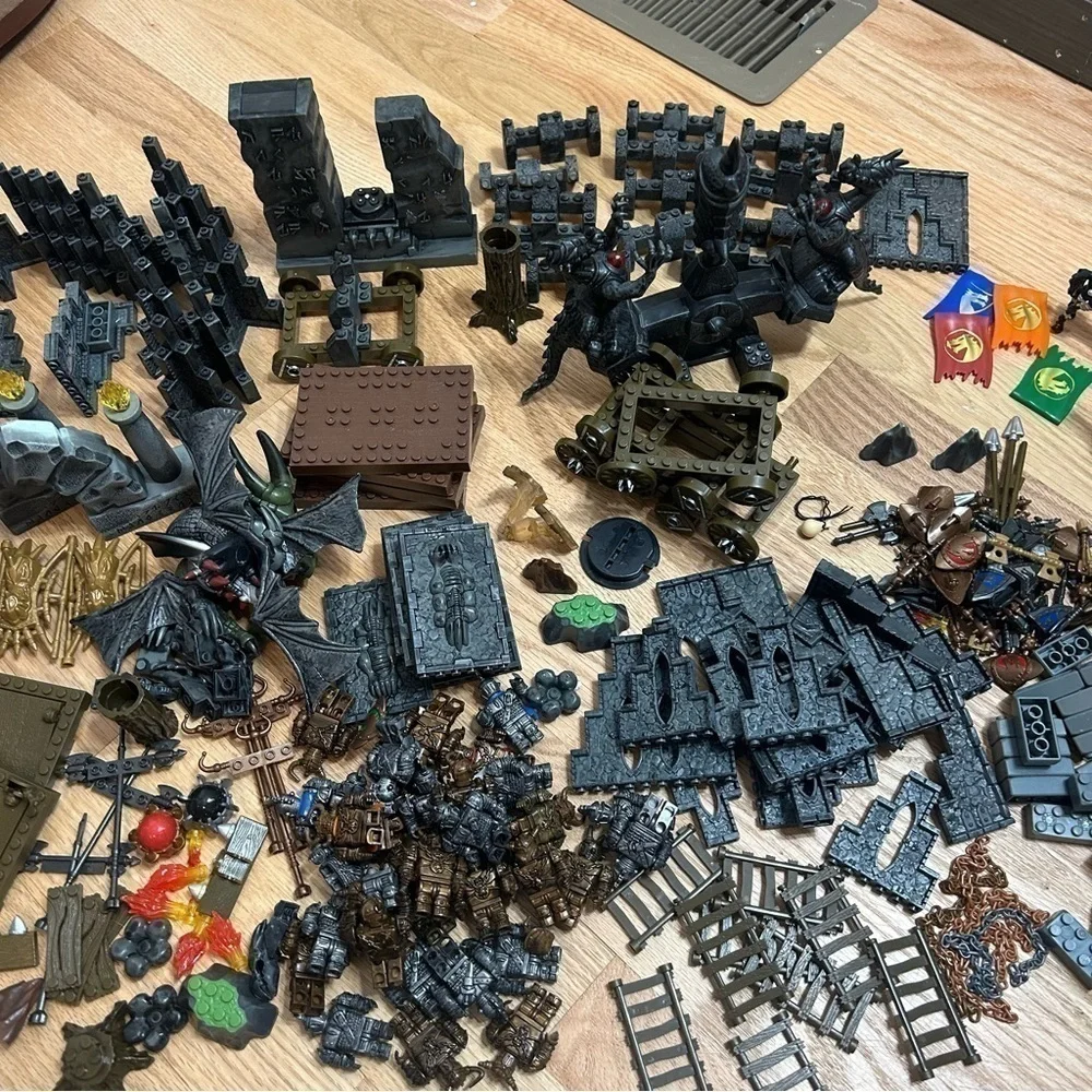 Mega Bloks Dragons Krystal Wars HUGE Lot Bundle Knights Figures Orcs Weapons